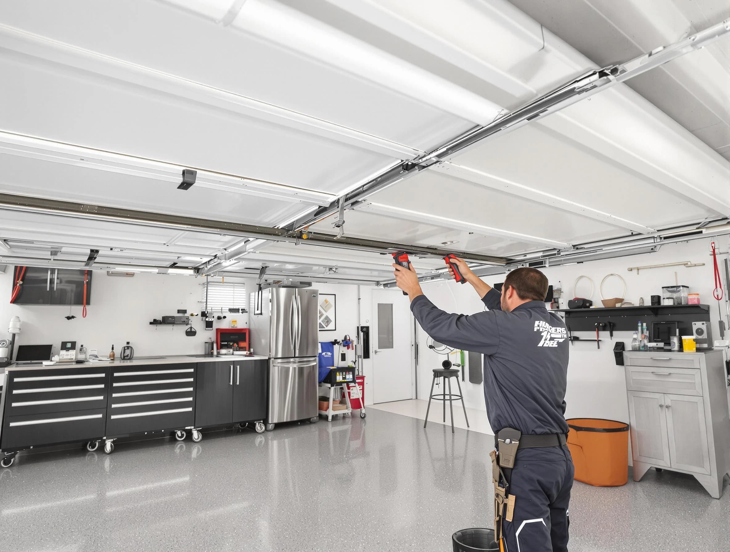Overhead garage door repair service by Paramus Garage Door Repair in Paramus