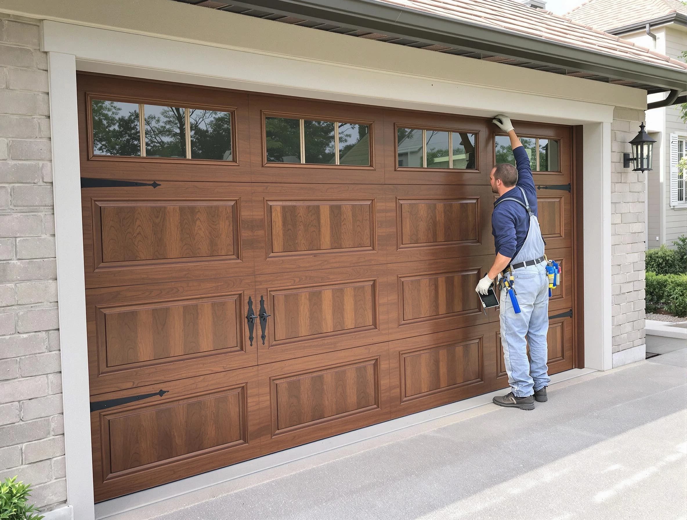 Custom garage door showcase by Paramus Garage Door Repair in Paramus