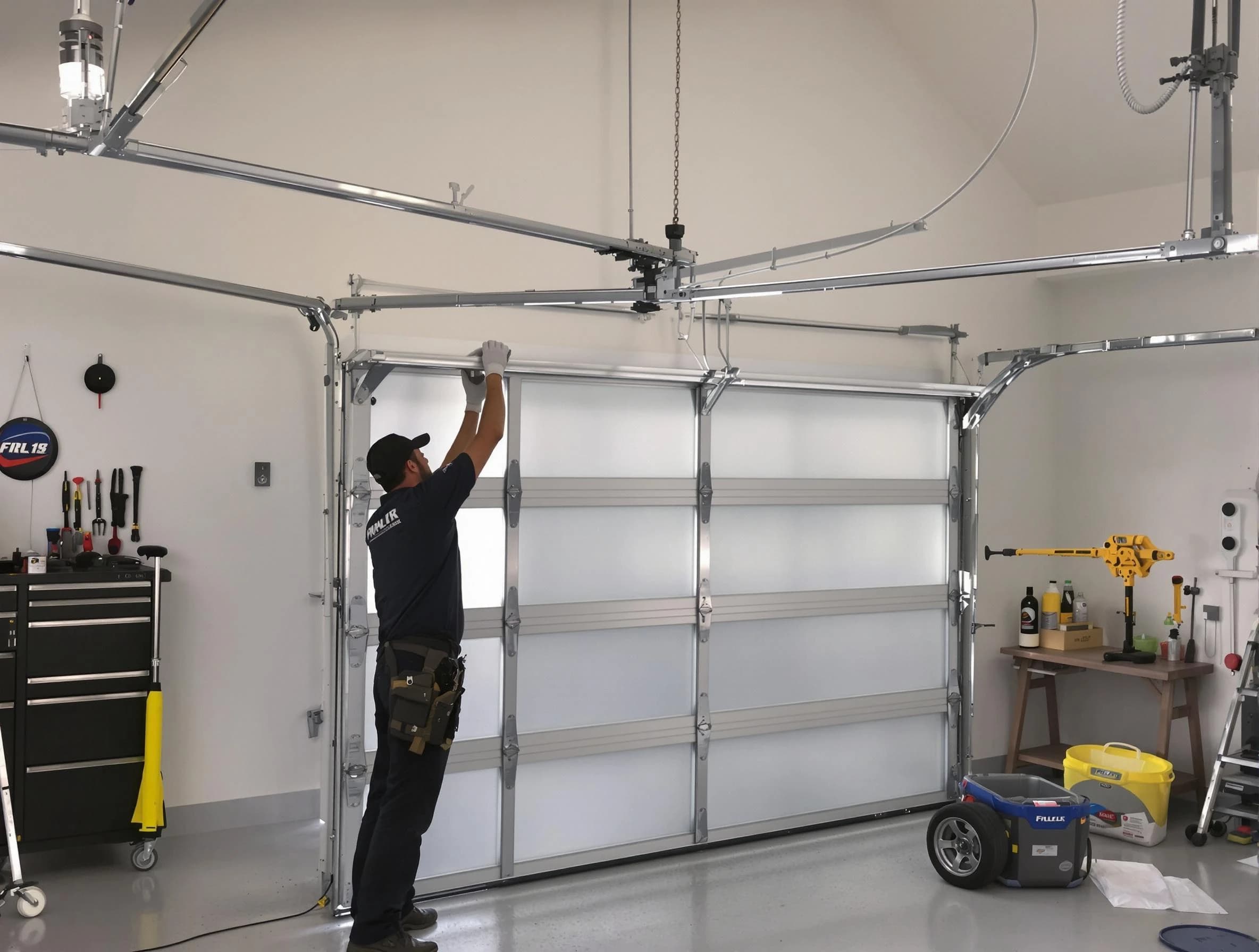 Paramus Garage Door Repair certified team performing precision garage door installation in Paramus