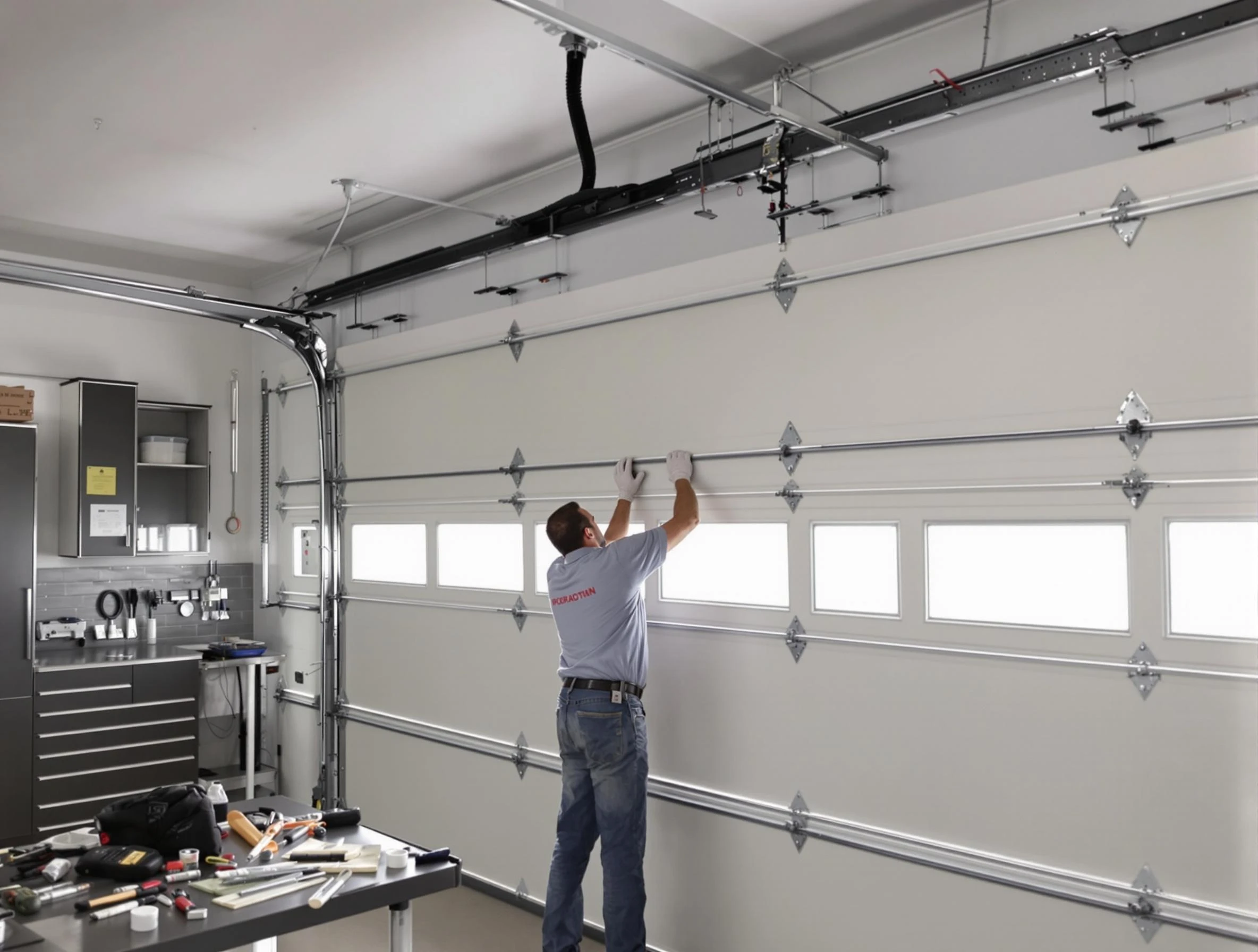 Garage Door Track Repair in Paramus